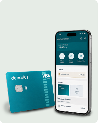 Tarjeta Denarius y aplicación móvil